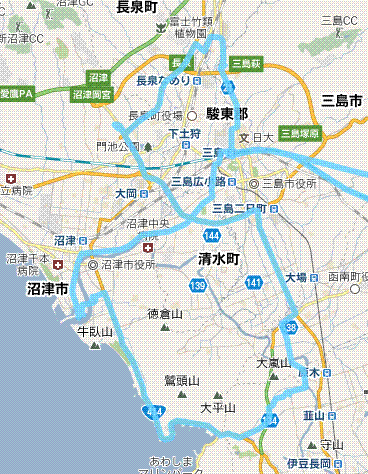 沼津旅行GPS